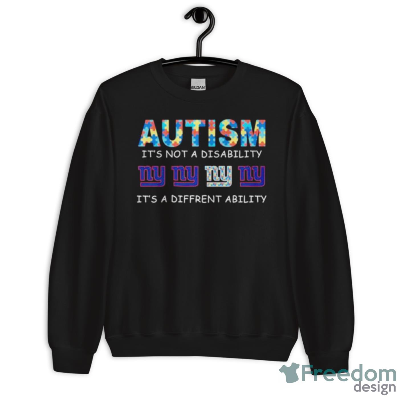 New York Giants NFL Special Fearless Against Autism Hands Design Hoodie T  Shirt - Growkoc