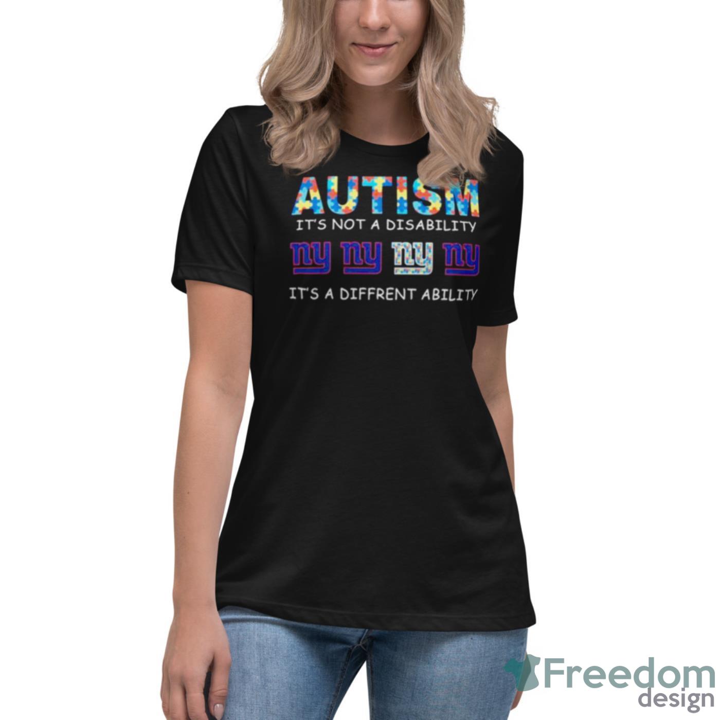 Peace Love Autism Awareness New York Giants Nfl Shirt - The Clothes You'll  Ever Need