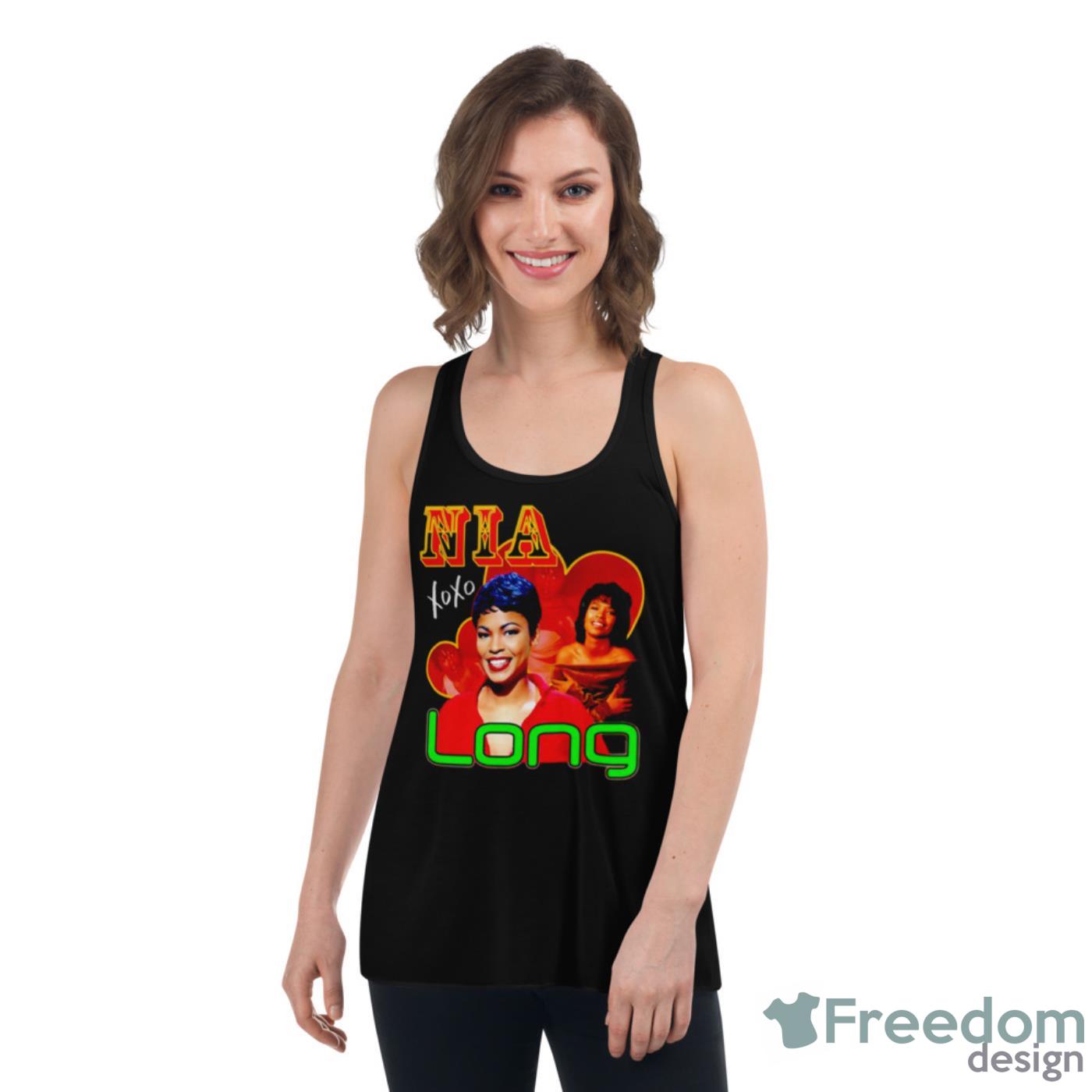 Nia Long XoXo Shirt - Womens Flowy Racerback Tank Nia Long XoXo Shirt - Womens Flowy Racerback Tank