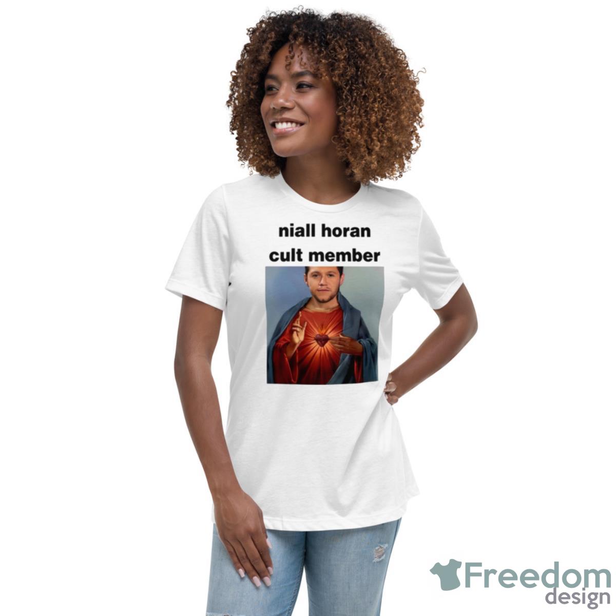 Niall Horan Cult Member Shirt - Womens Relaxed Short Sleeve Jersey Tee Niall Horan Cult Member Shirt - Womens Relaxed Short Sleeve Jersey Tee