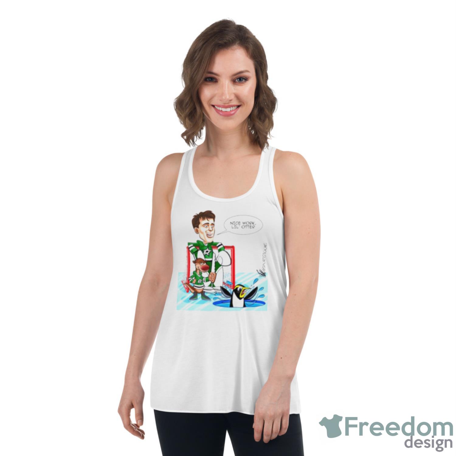Nice Work Lil’ Otter Funny Shirt - Womens Flowy Racerback Tank Nice Work Lil’ Otter Funny Shirt - Womens Flowy Racerback Tank