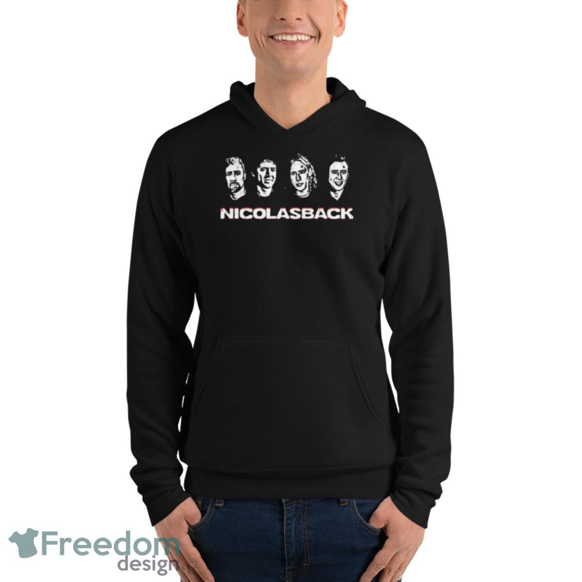 Nickelback Nicolas Cage Mashup Shirt image Nickelback Nicolas Cage Mashup Shirt - Unisex Fleece Pullover Hoodie