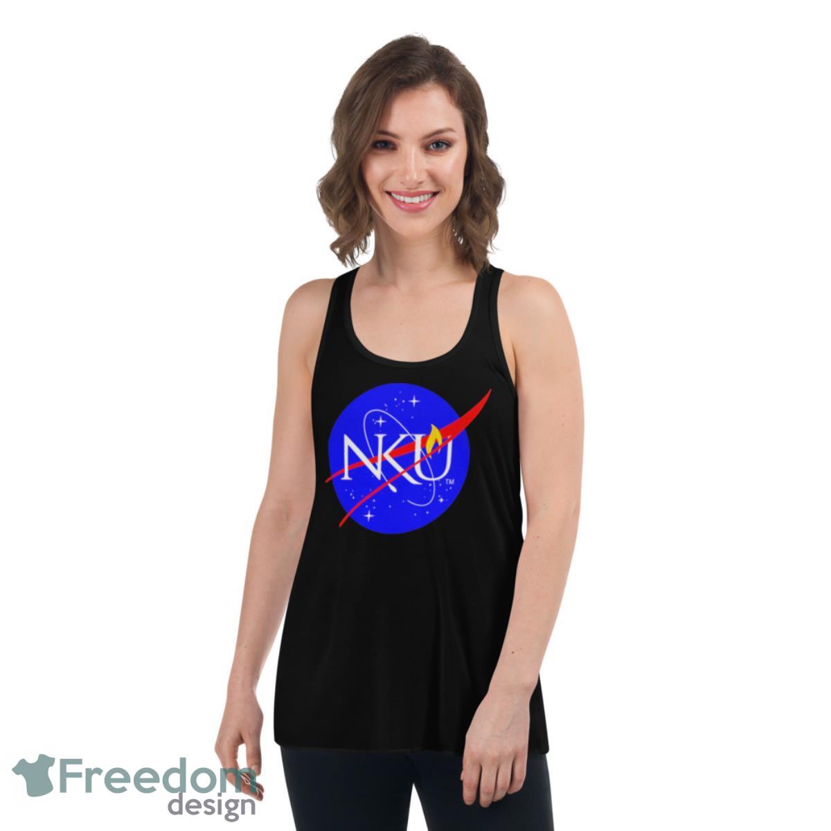 NKU Nsa Mashup Logo Shirt - Womens Flowy Racerback Tank NKU Nsa Mashup Logo Shirt - Womens Flowy Racerback Tank