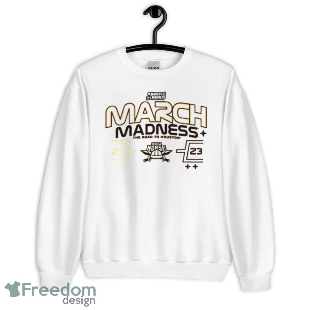 Northern Kentucky Norse 2023 March Madness The Road To Houston Shirt - Unisex Heavy Blend Crewneck Sweatshirt