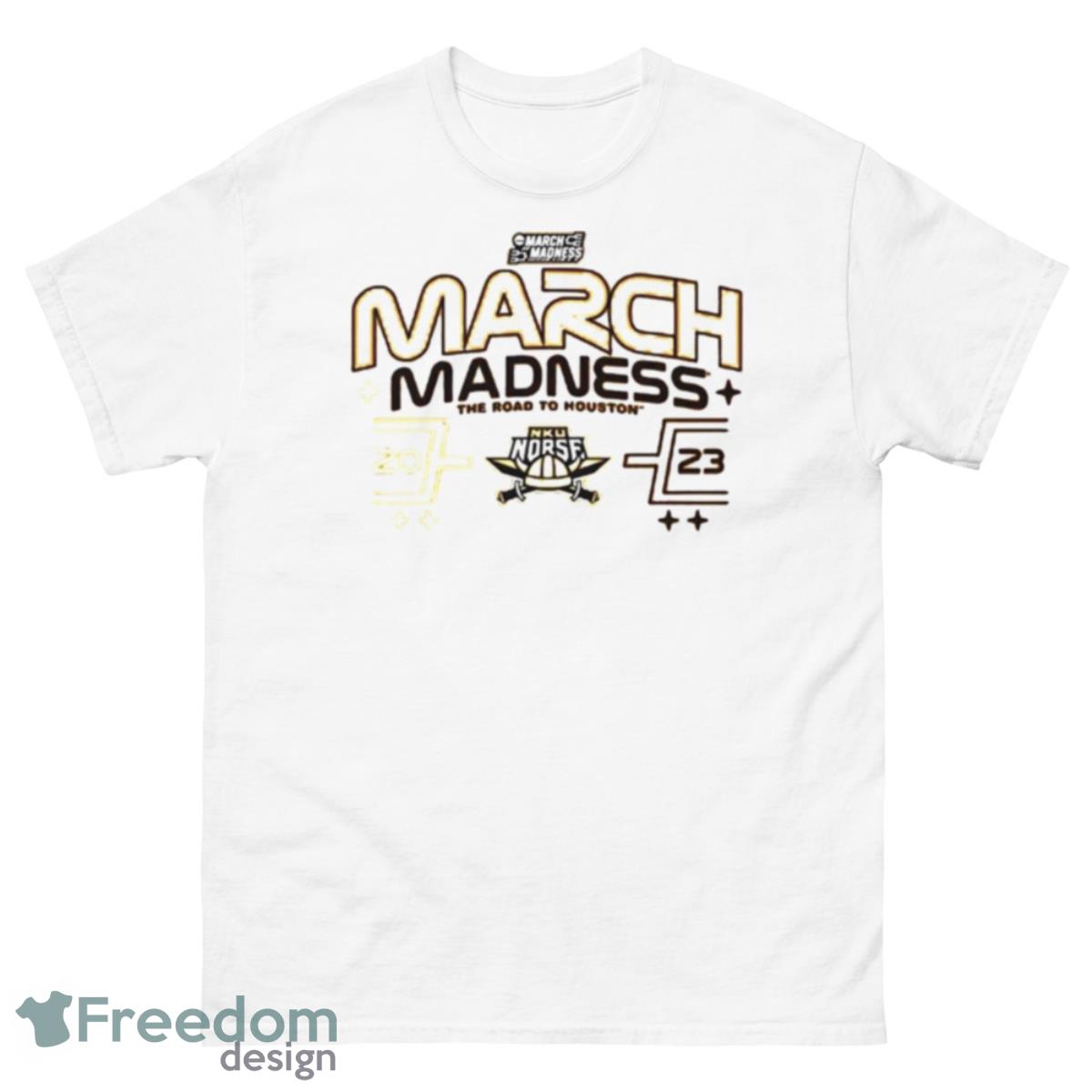 Northern Kentucky Norse 2023 March Madness The Road To Houston Shirt - 500 Men’s Classic Tee Gildan