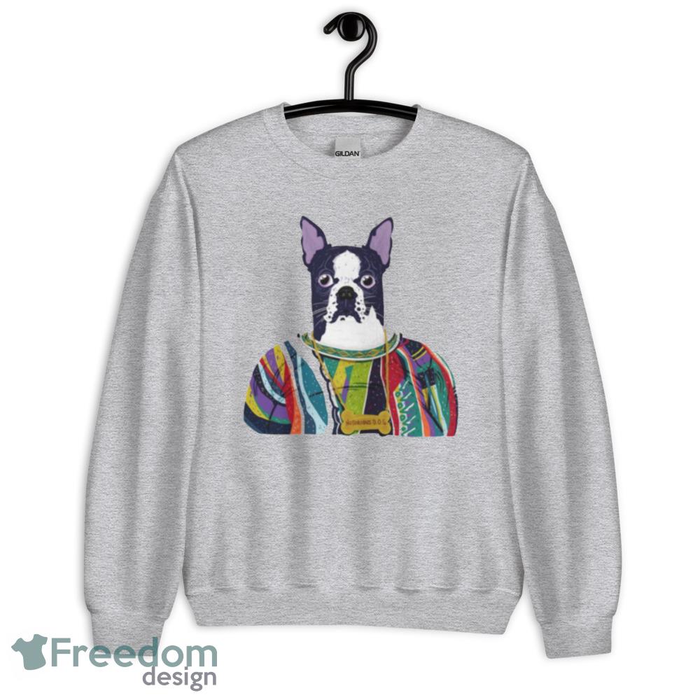 Notorious Dog Boston Terrier RIP The Notorious B.I.G Biggie Shirt - Unisex Heavy Blend Crewneck Sweatshirt