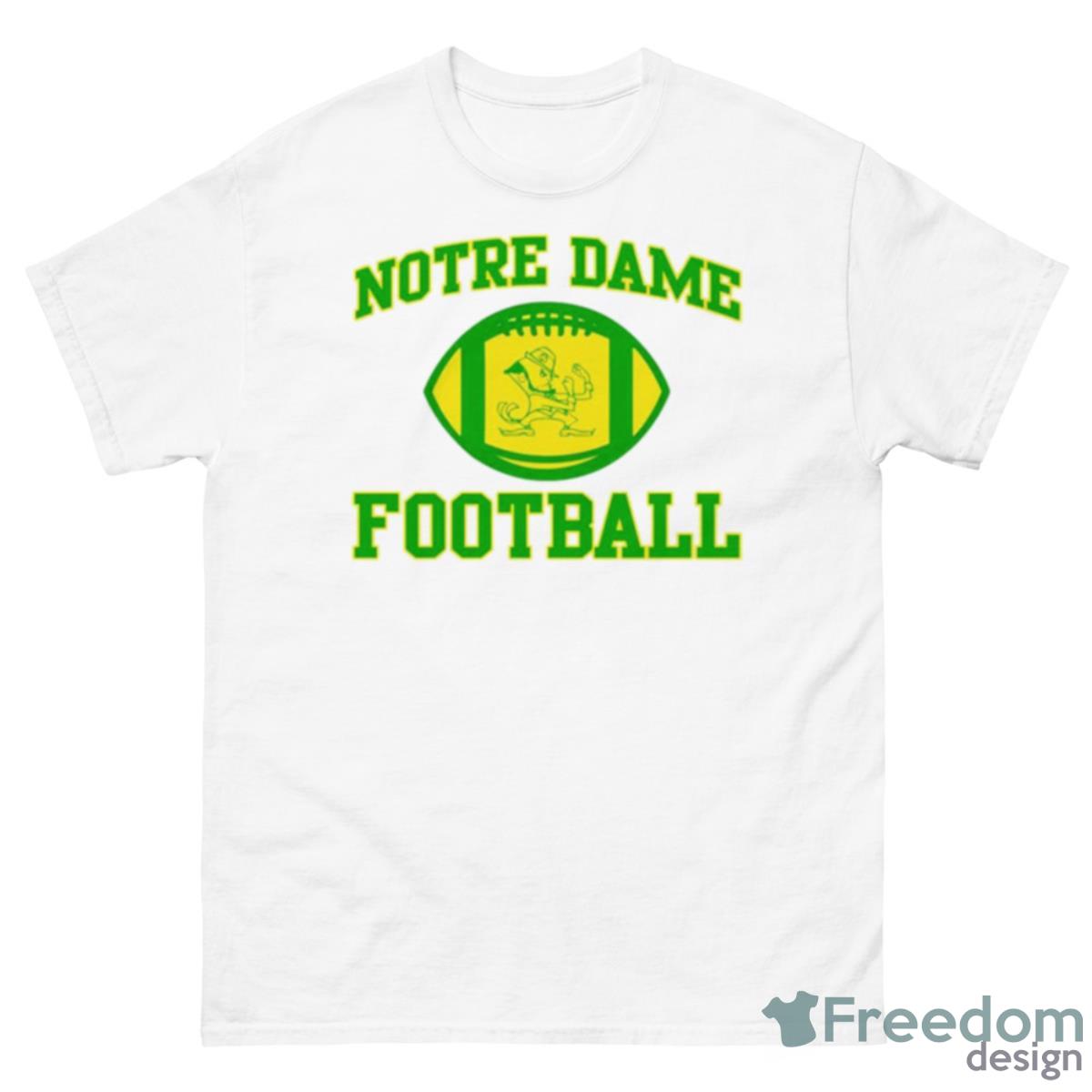 Notre Dame Football Logo Shirt - 500 Men’s Classic Tee Gildan Notre Dame Football Logo Shirt - 500 Men’s Classic Tee Gildan