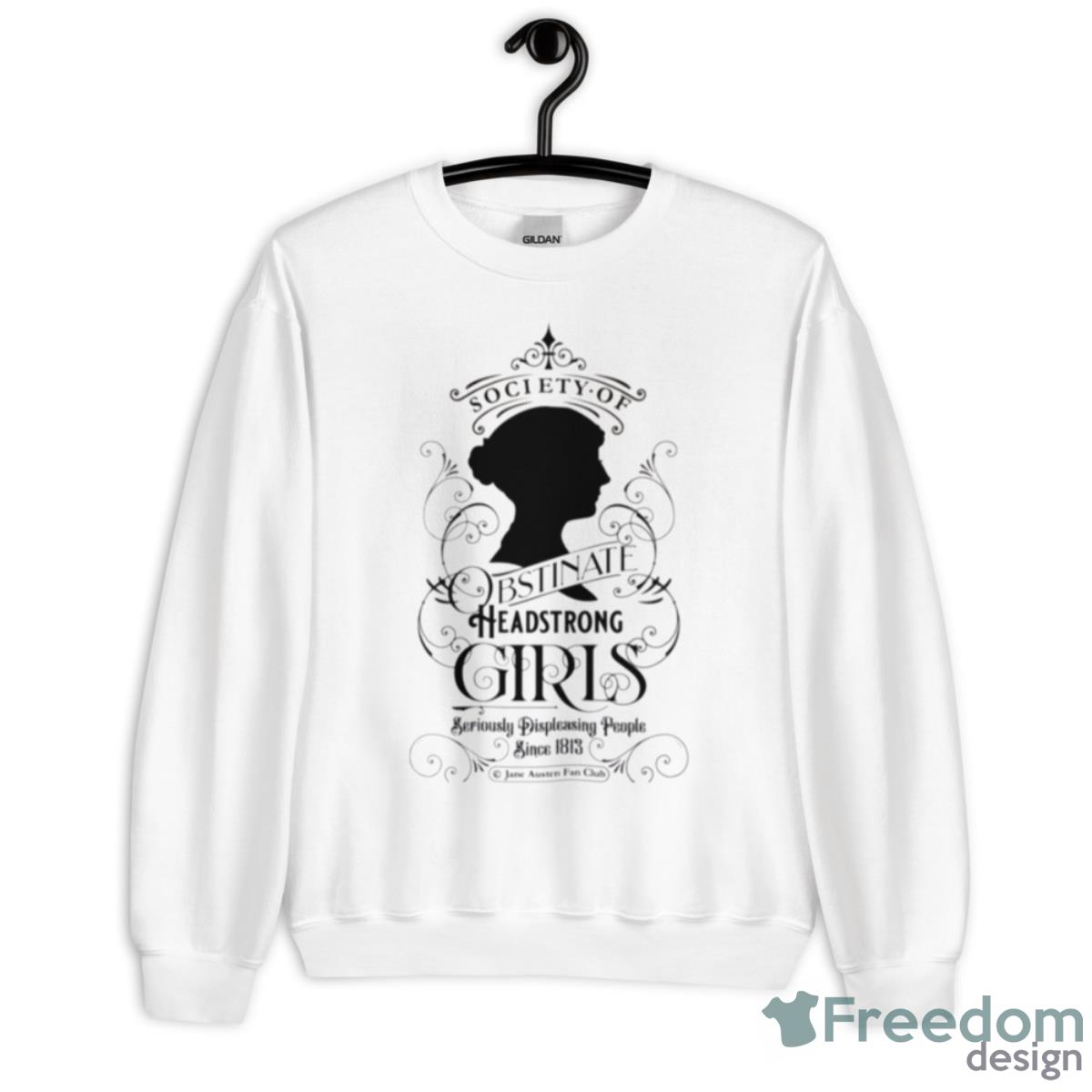 Obstinate Jane Austen Design Shirt - Unisex Heavy Blend Crewneck Sweatshirt