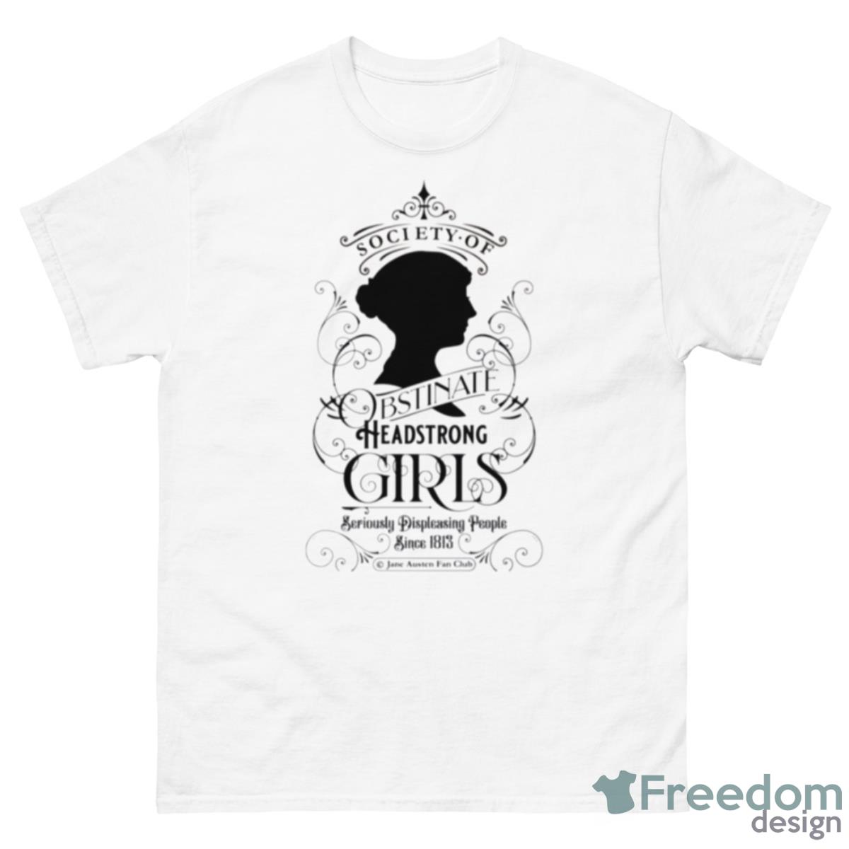 Obstinate Jane Austen Design Shirt - 500 Men’s Classic Tee Gildan