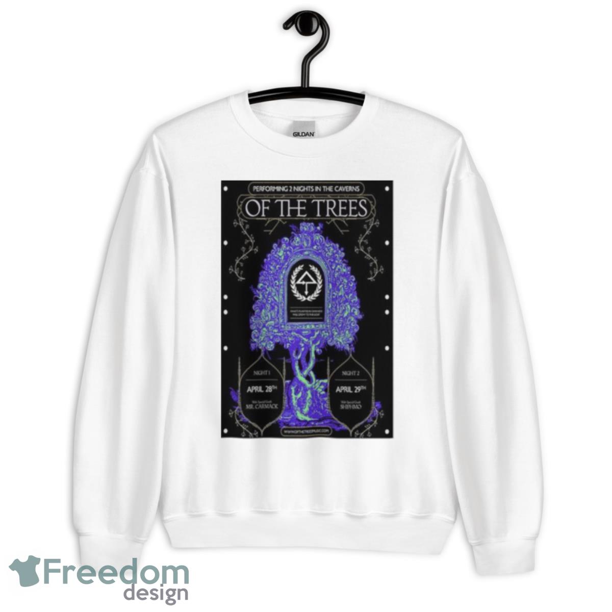 Of The Trees April 28+29 2023 With Special Guest Poster Shirt - Unisex Heavy Blend Crewneck Sweatshirt