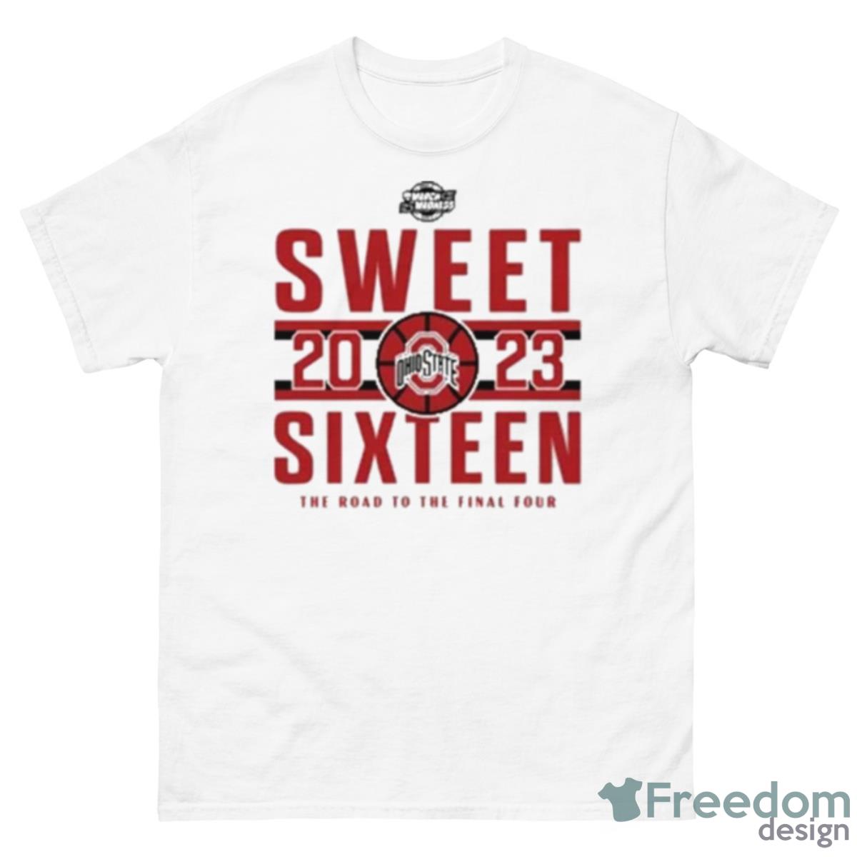 Ohio State Buckeyes Ncaa 2023 Sweet Sixteen Road To The Final Four Tee Shirt - 500 Men’s Classic Tee Gildan