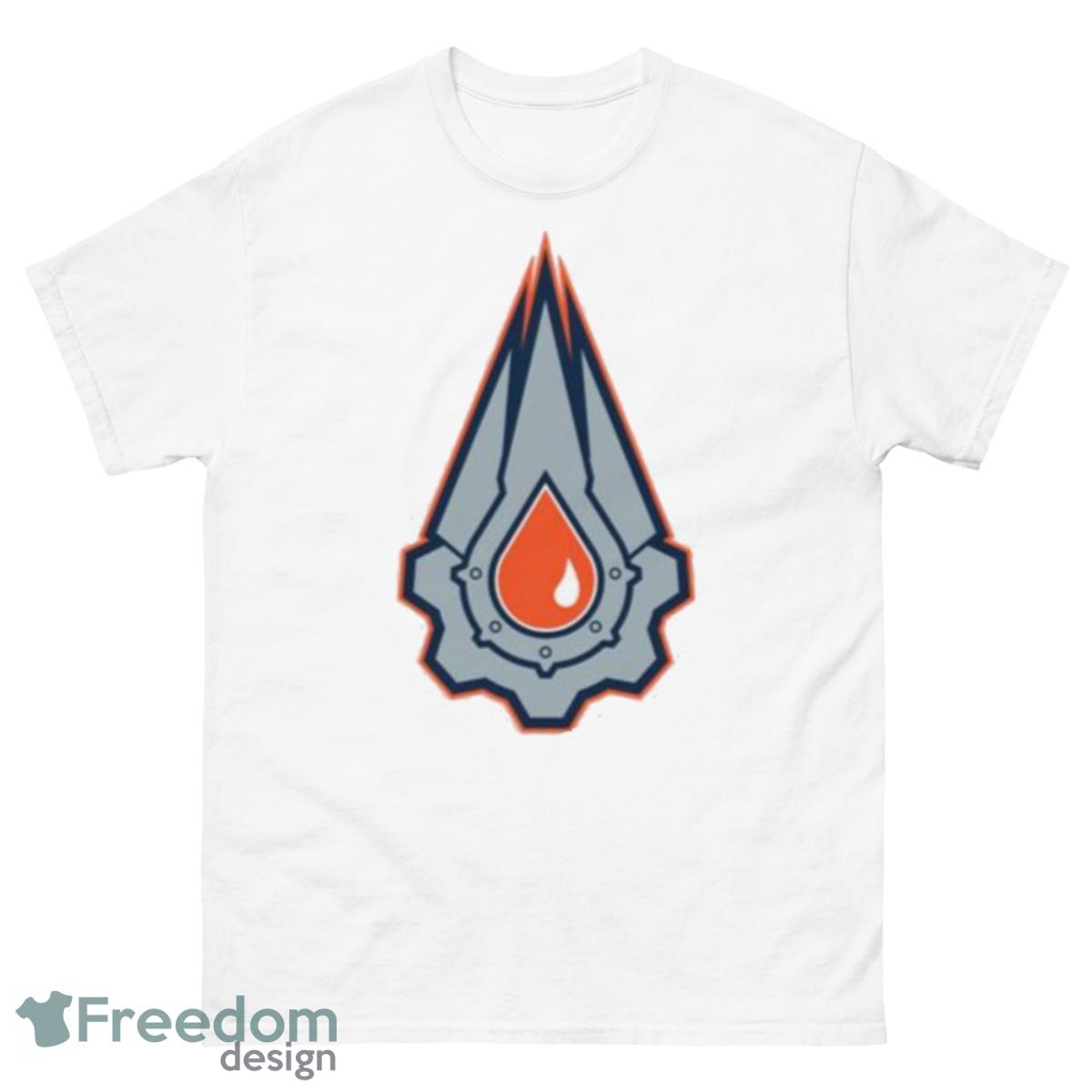 Oilers Drop Cut Out Edmonton Oilers Shirt - 500 Men’s Classic Tee Gildan