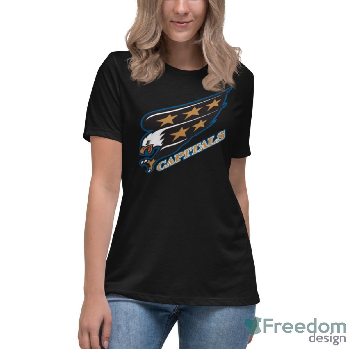 Old Capitals Washington Eagle Logo Shirt - Womens Relaxed Short Sleeve Jersey Tee Old Capitals Washington Eagle Logo Shirt - Womens Relaxed Short Sleeve Jersey Tee