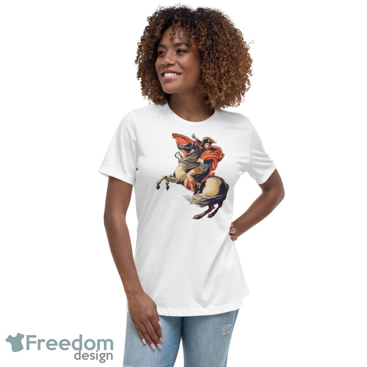 Old Portrait Napoleon Bonaparte Shirt - Womens Relaxed Short Sleeve Jersey Tee Old Portrait Napoleon Bonaparte Shirt - Womens Relaxed Short Sleeve Jersey Tee