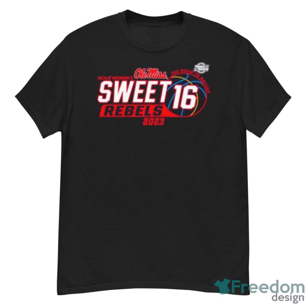 Ole Miss Rebels 2023 Ncaa Women’s Basketball Sweet 16 Matchup Shirt - G500 Men’s Classic T-Shirt