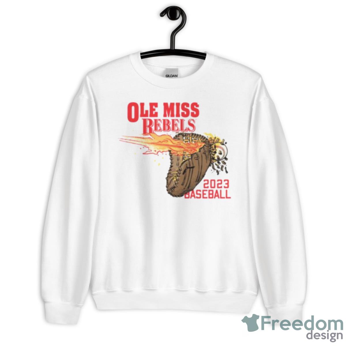 Ole Miss Rebels Hot Hands 2023 Baseball Shirt - Unisex Heavy Blend Crewneck Sweatshirt