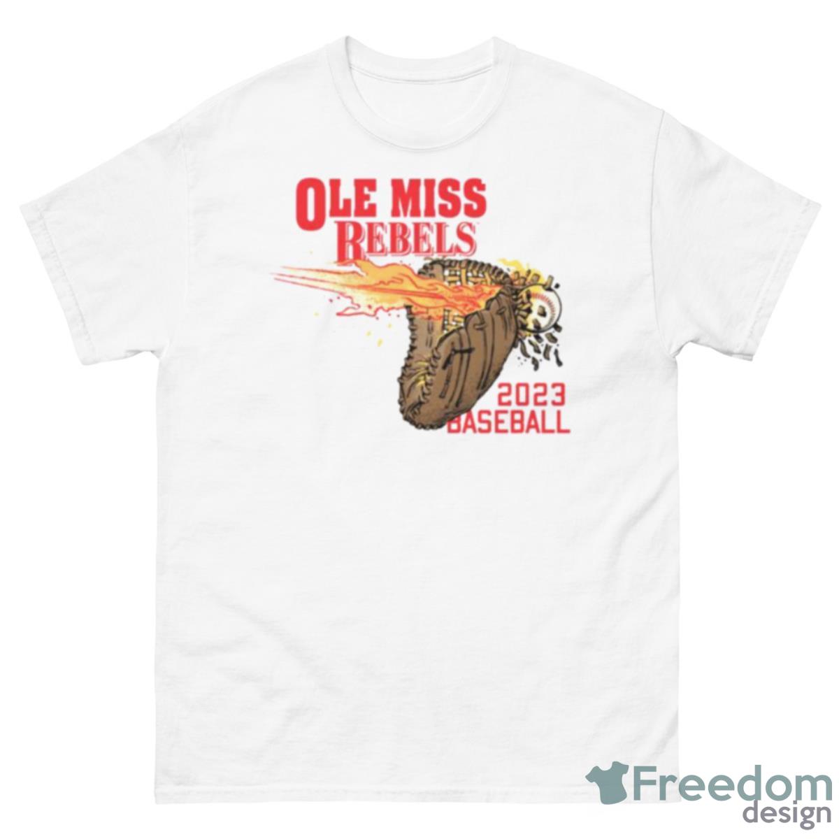 Ole Miss Rebels Hot Hands 2023 Baseball Shirt - 500 Men’s Classic Tee Gildan