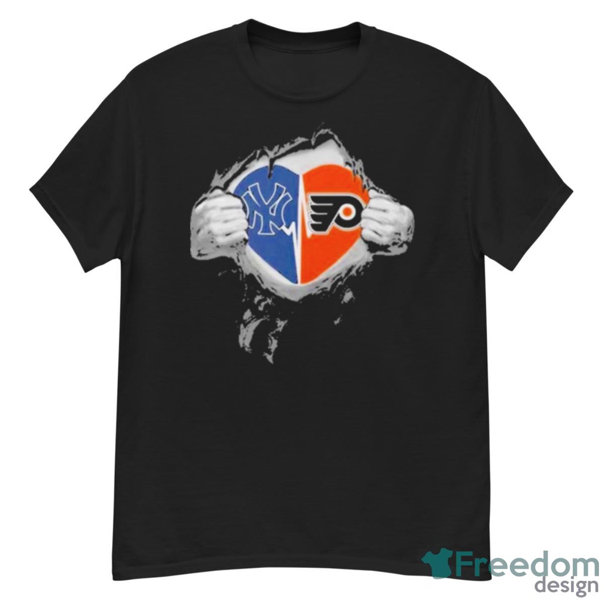 Original New York Yankees Philadelphia Flyers In My Heartbeat Shirt - G500 Men’s Classic T-Shirt