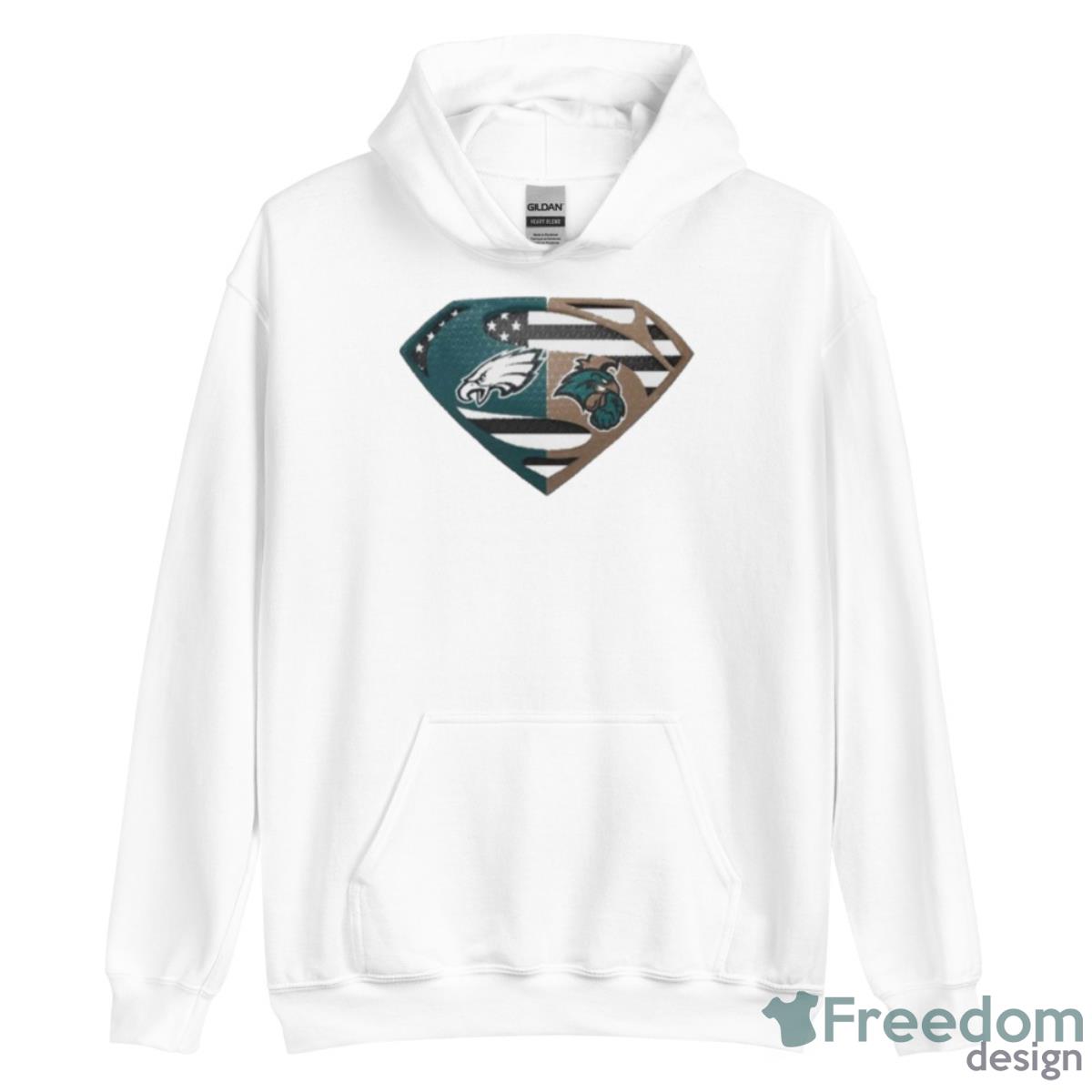 Original Philadelphia Eagles Coastal Carolina Chanticleers Superman Logo Us Flag Shirt - Unisex Heavy Blend Hooded Sweatshirt Original Philadelphia Eagles Coastal Carolina Chanticleers Superman Logo Us Flag Shirt - Unisex Heavy Blend Hooded Sweatshirt
