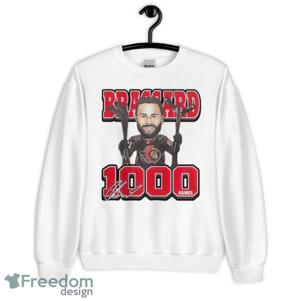 Ottawa Senators Derick Brassard 1000th Game Shirt - Unisex Heavy Blend Crewneck Sweatshirt
