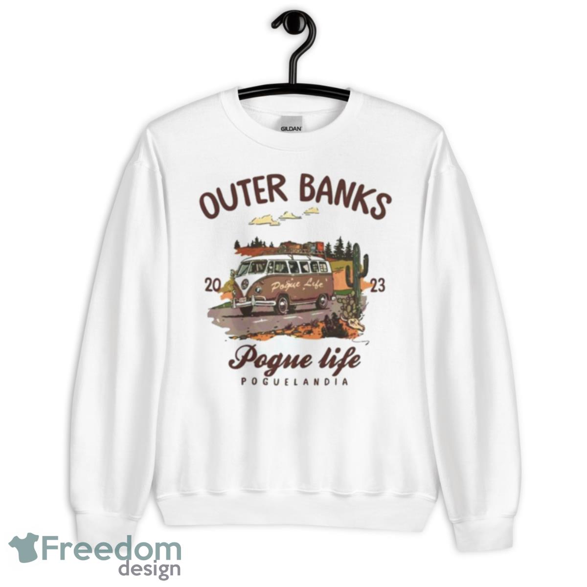 Outer Banks 2023 Tv Series Vintage Pogue For Life Shirt - Unisex Heavy Blend Crewneck Sweatshirt