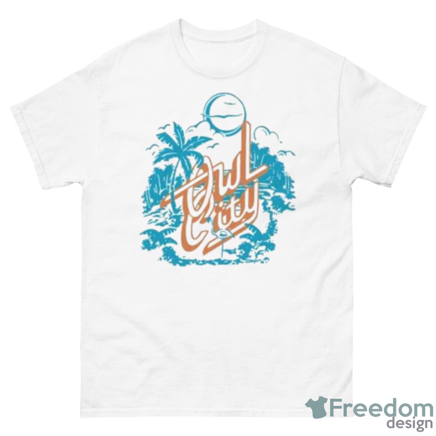 Owl City Coco Moon Beach Shirt - 500 Men’s Classic Tee Gildan