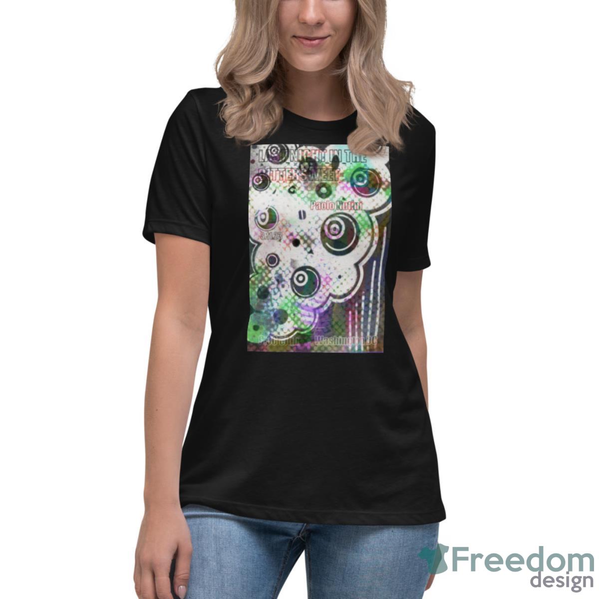 Paolo Nutini March 11, 2023 Washington DC Tour Poster Shirt - Womens Relaxed Short Sleeve Jersey Tee Paolo Nutini March 11, 2023 Washington DC Tour Poster Shirt - Womens Relaxed Short Sleeve Jersey Tee