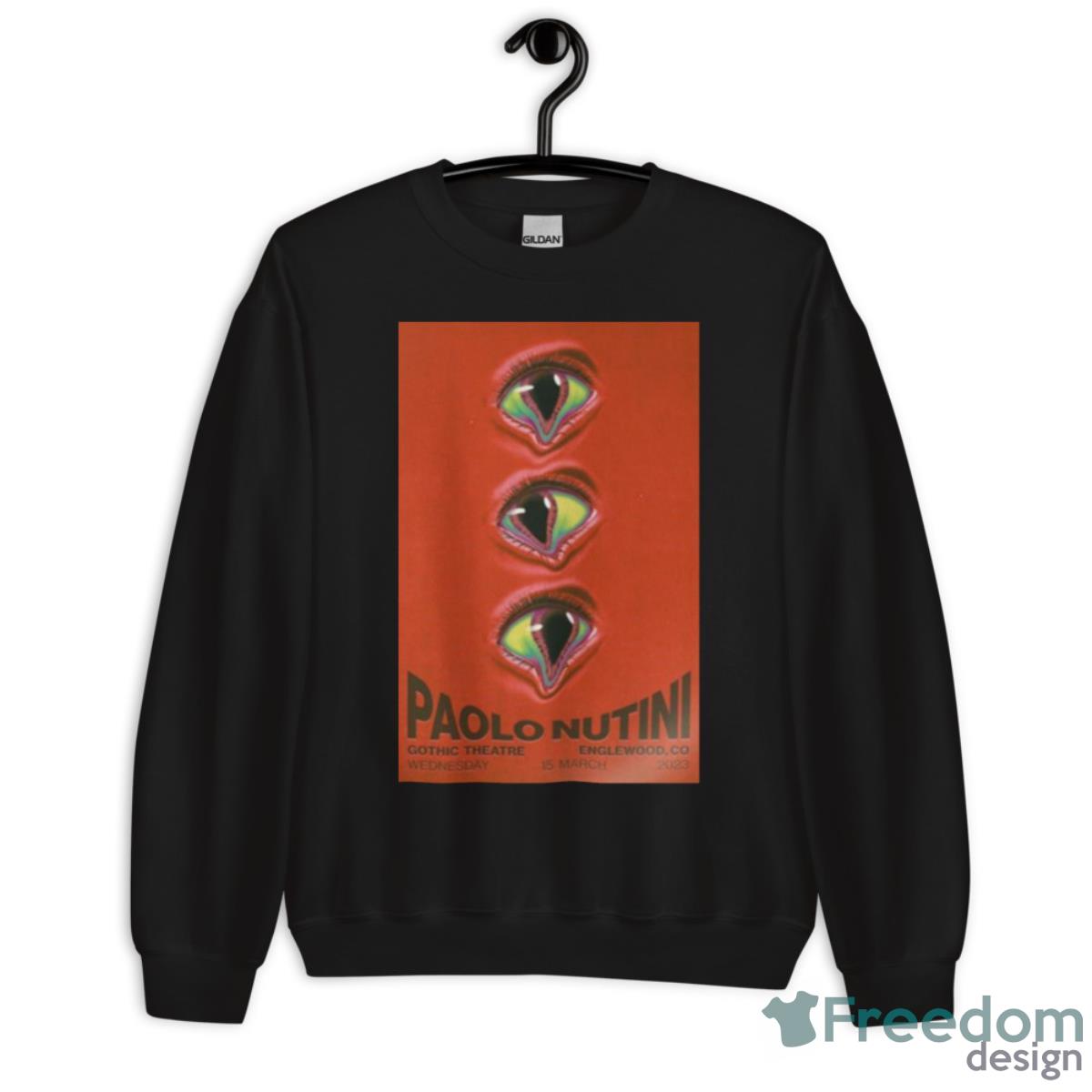 Paolo Nutini March 15 2023 Gothic Theatre Englewood Colorado Poster Shirt image Paolo Nutini March 15 2023 Gothic Theatre Englewood Colorado Poster Shirt - Unisex Crewneck Sweatshirt