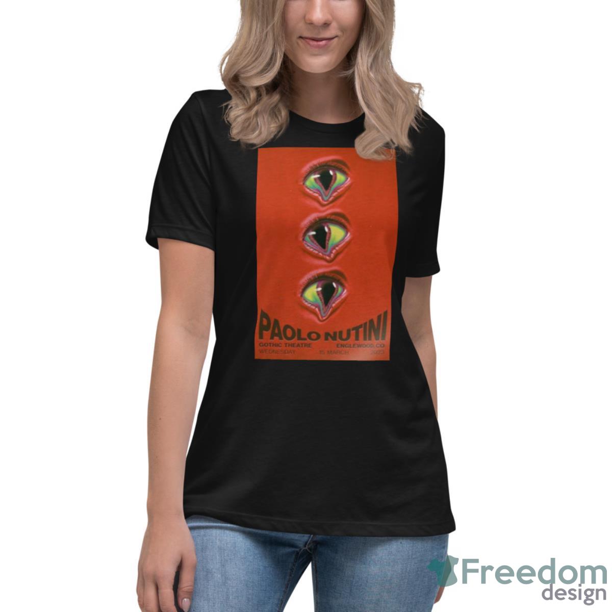 Paolo Nutini March 15 2023 Gothic Theatre Englewood Colorado Poster Shirt - Womens Relaxed Short Sleeve Jersey Tee Paolo Nutini March 15 2023 Gothic Theatre Englewood Colorado Poster Shirt - Womens Relaxed Short Sleeve Jersey Tee