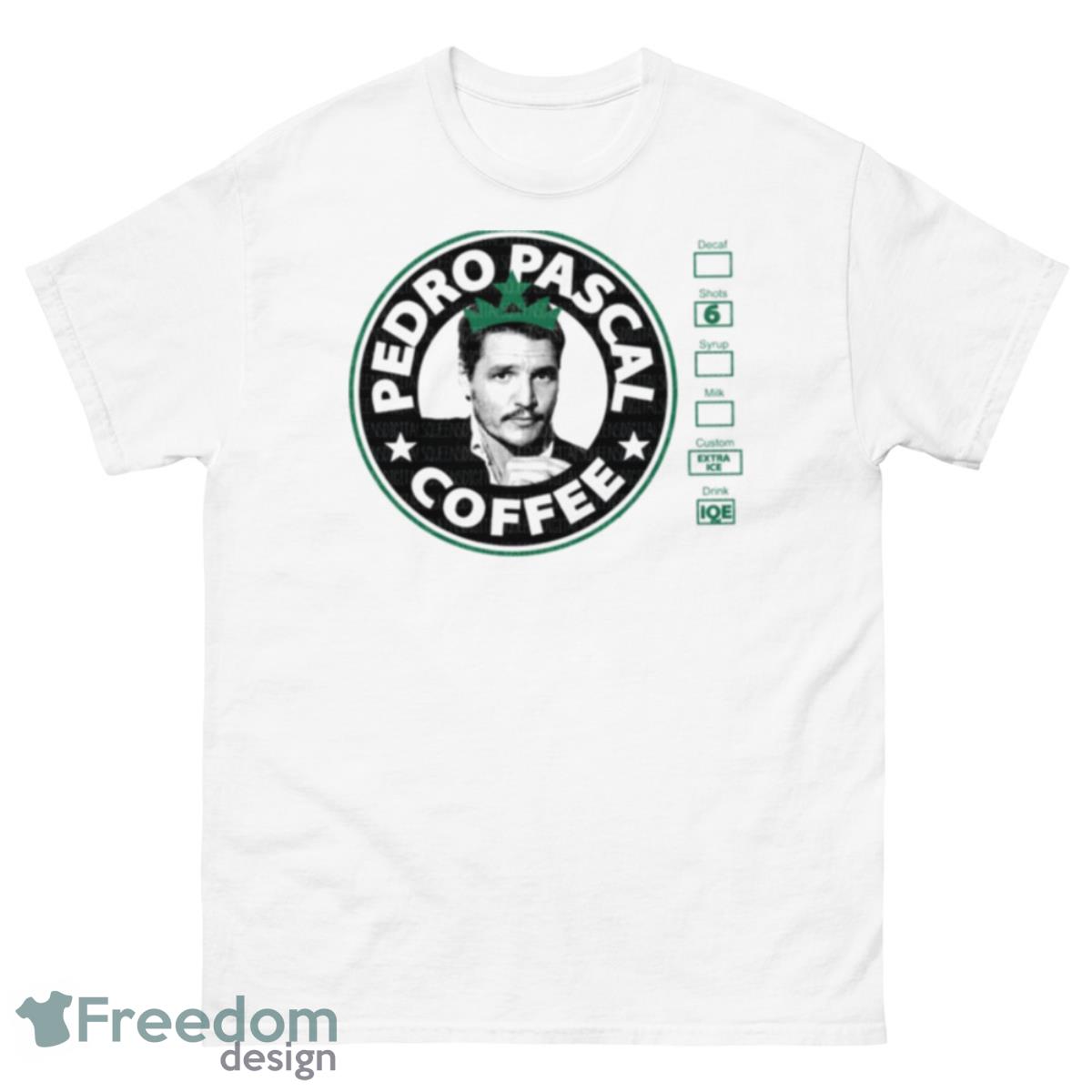 Pedro Pascal Coffee Shirt - 500 Men’s Classic Tee Gildan