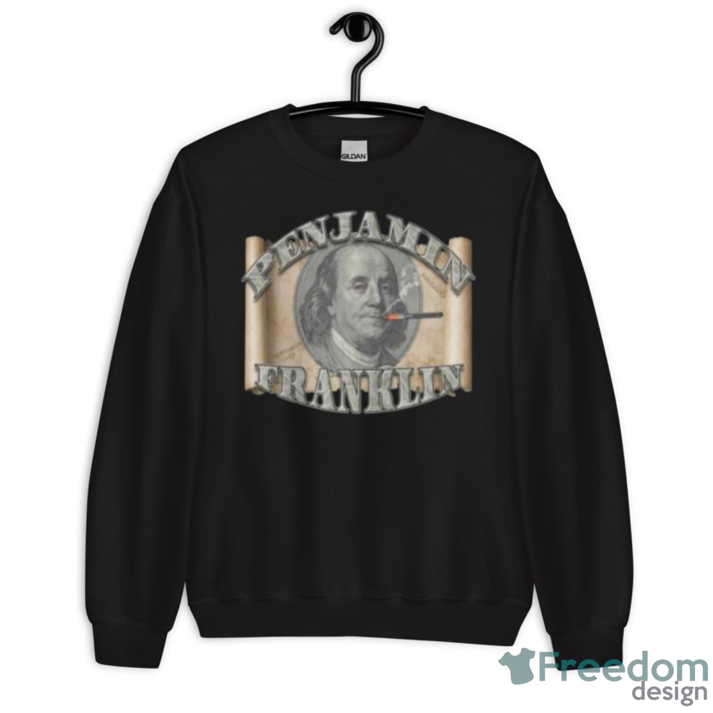 Penjamin Franklin Smoking Shirt - Unisex Crewneck Sweatshirt Penjamin Franklin Smoking Shirt - Unisex Crewneck Sweatshirt