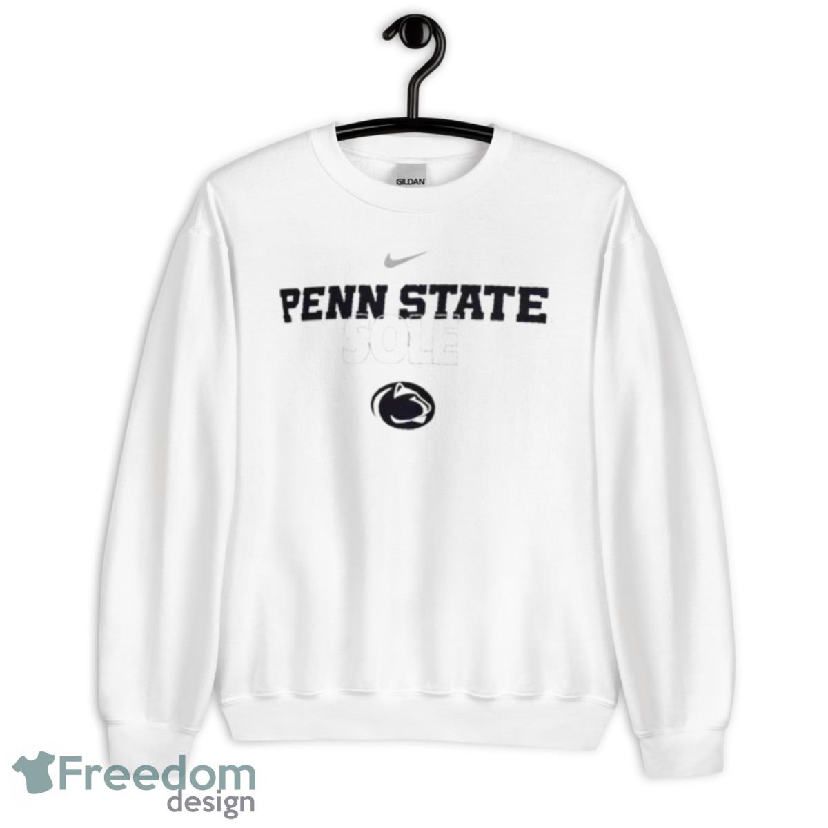 Penn State Nittany Lions Nike 2023 On Court Bench Long Sleeve Shirt - Unisex Heavy Blend Crewneck Sweatshirt