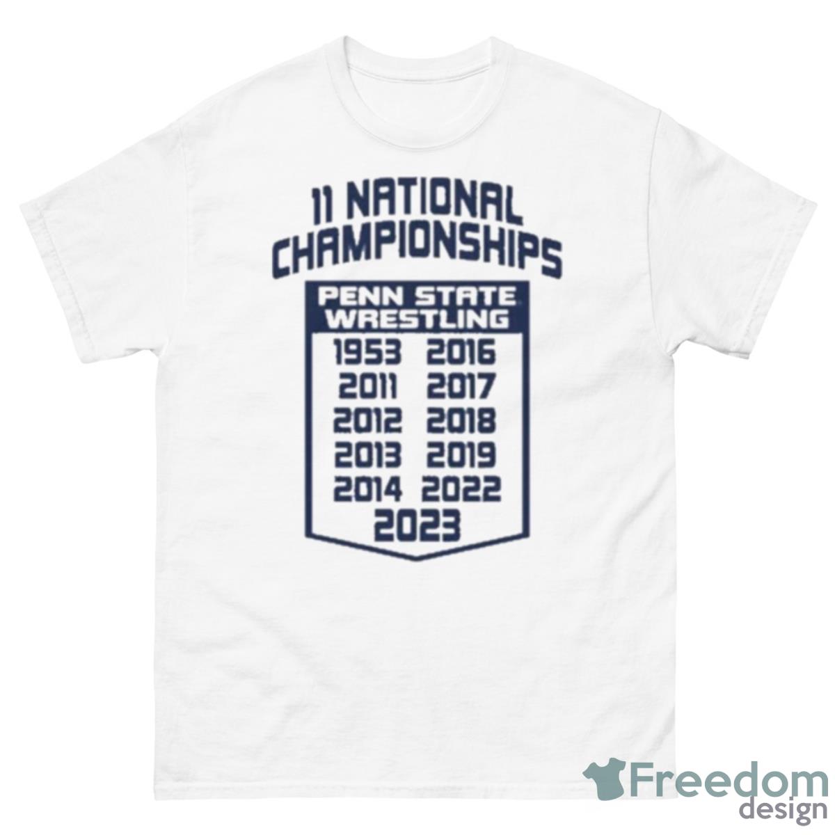 Penn State Wrestling 11 National Champions Shirt - 500 Men’s Classic Tee Gildan