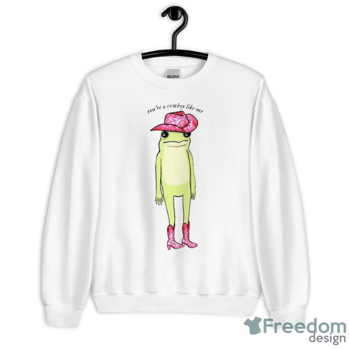 Pepe The Frog You’re Cowboy Like Me Shirt - Unisex Heavy Blend Crewneck Sweatshirt