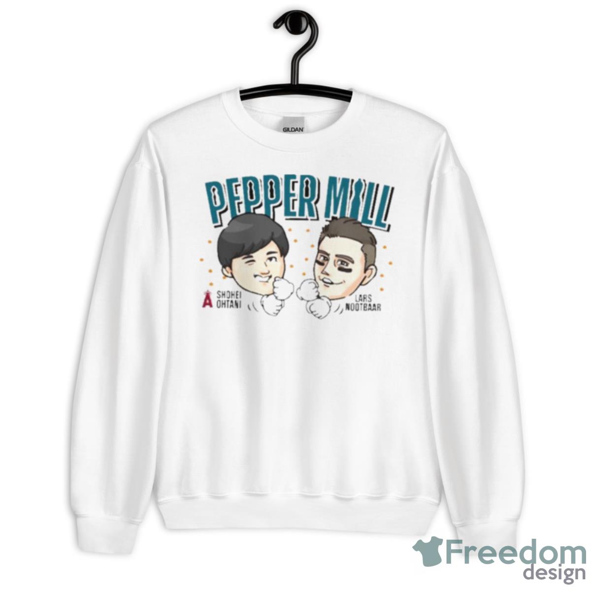 Pepper Mill Shohei Ohtani And Lars Nootbaar Shirt - Unisex Heavy Blend Crewneck Sweatshirt