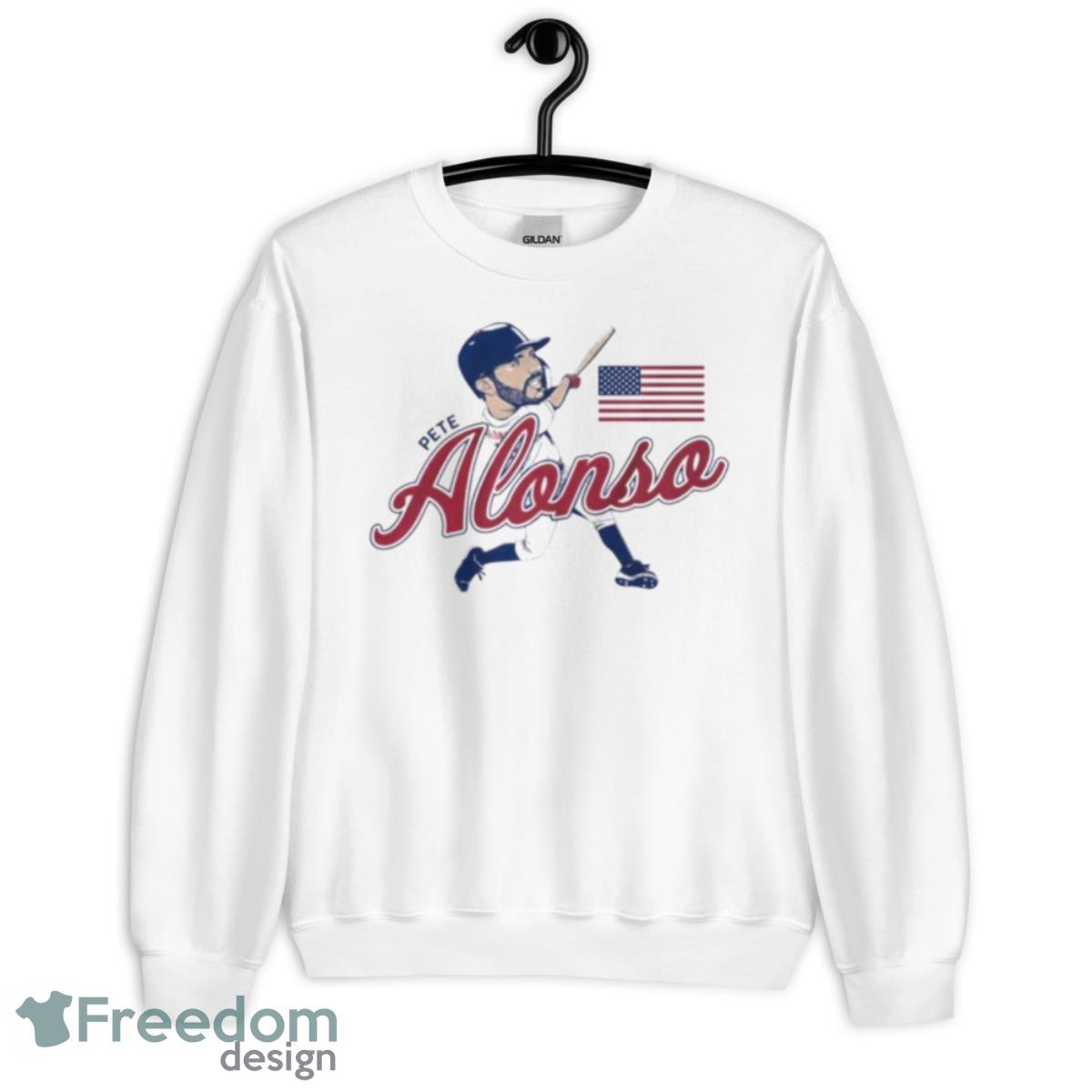 Pete Alonso New York Mets USA Fflag Caricature Shirt - Freedomdesign