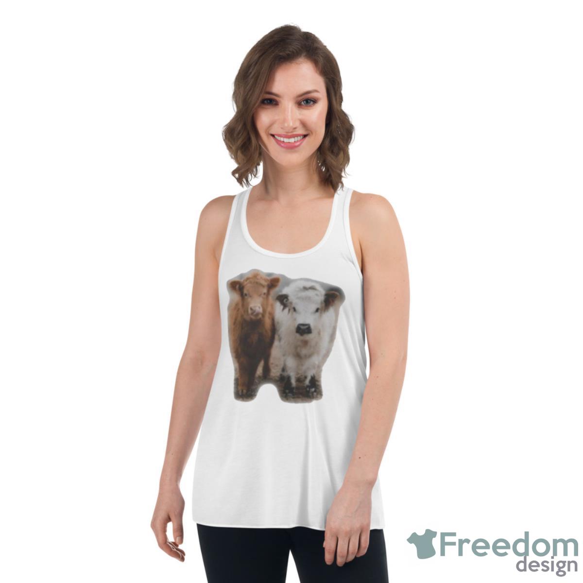 Petunia And Poppy Shirt - Womens Flowy Racerback Tank Petunia And Poppy Shirt - Womens Flowy Racerback Tank