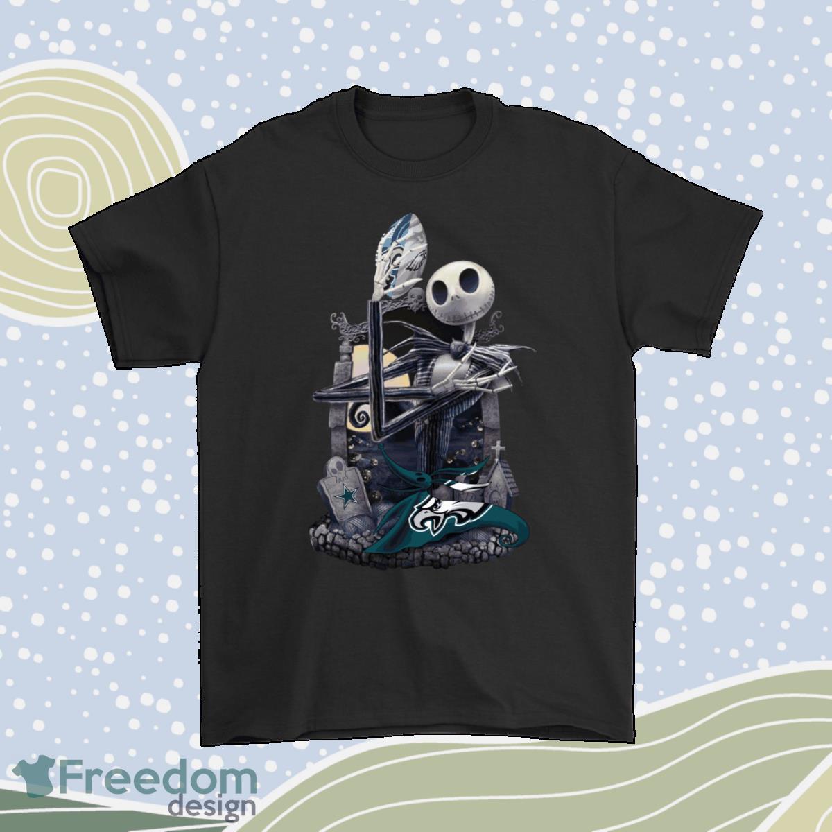 Philadelphia Eagles Jack Skellington Halloween Shirt Product Photo 1