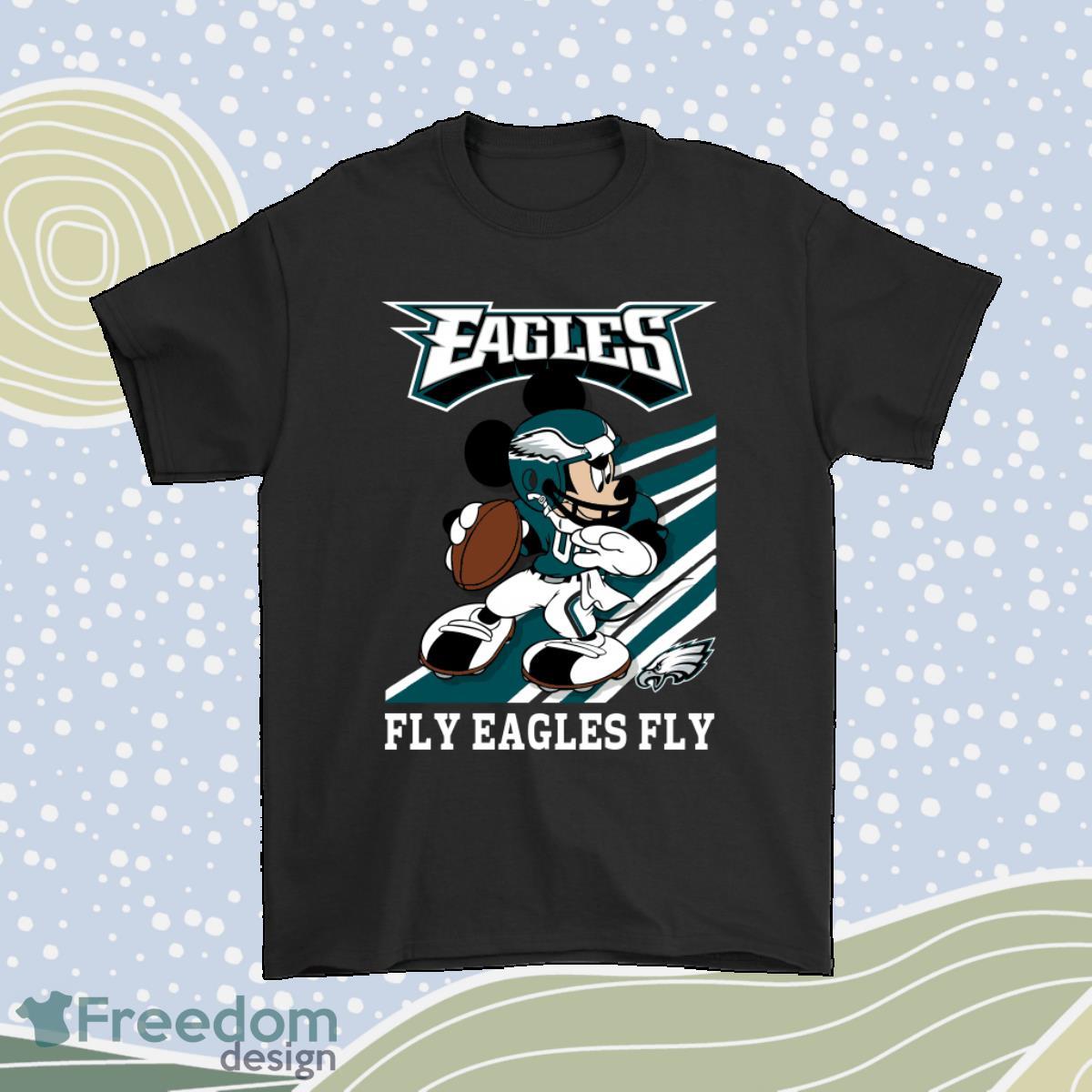 Philadelphia Eagles Slogan Fly Eagles Fly Mickey Mouse Nfl Shirt -  Freedomdesign