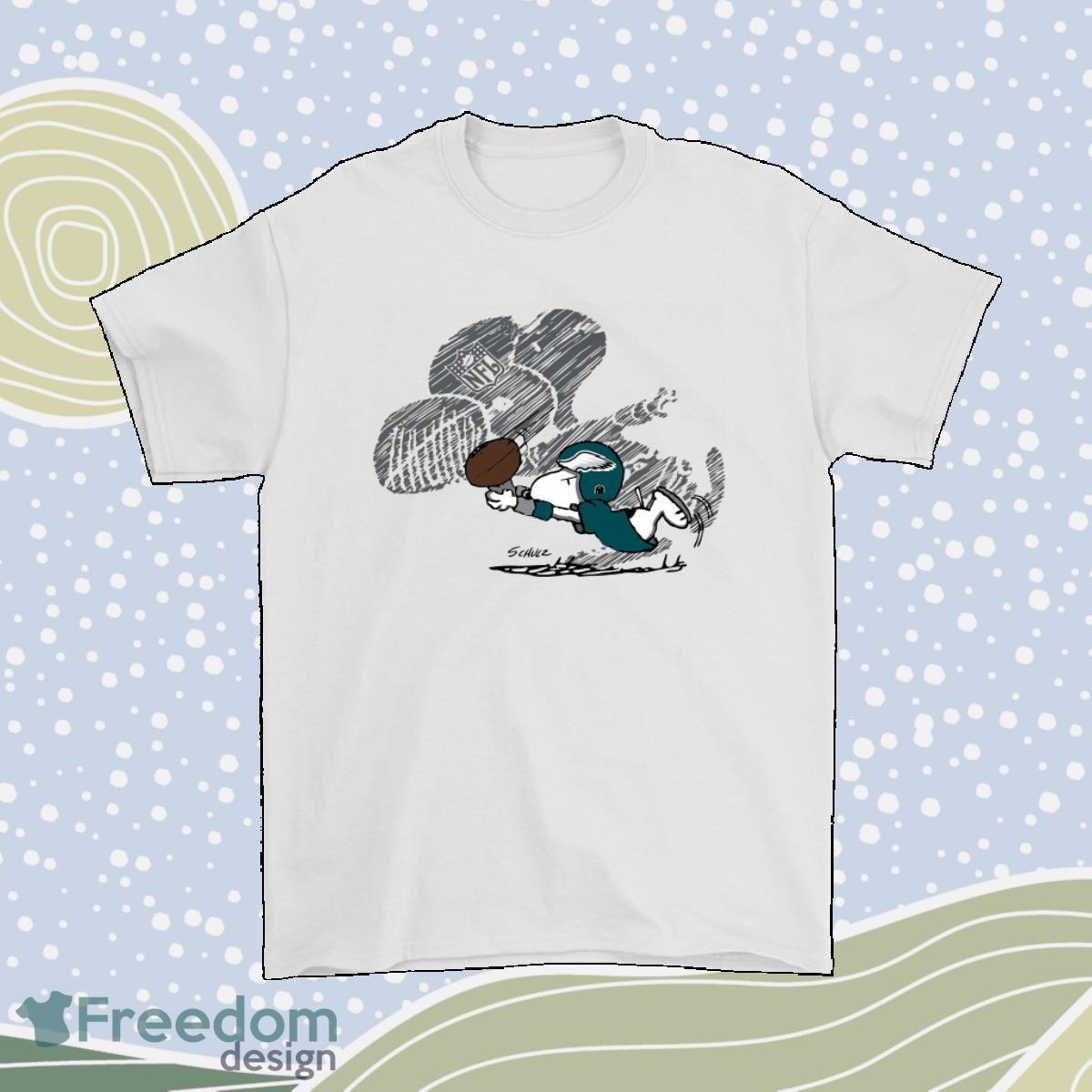 Philadelphia Eagles Snoopy Plays The Football Game Men Women Shirt Product Photo 1