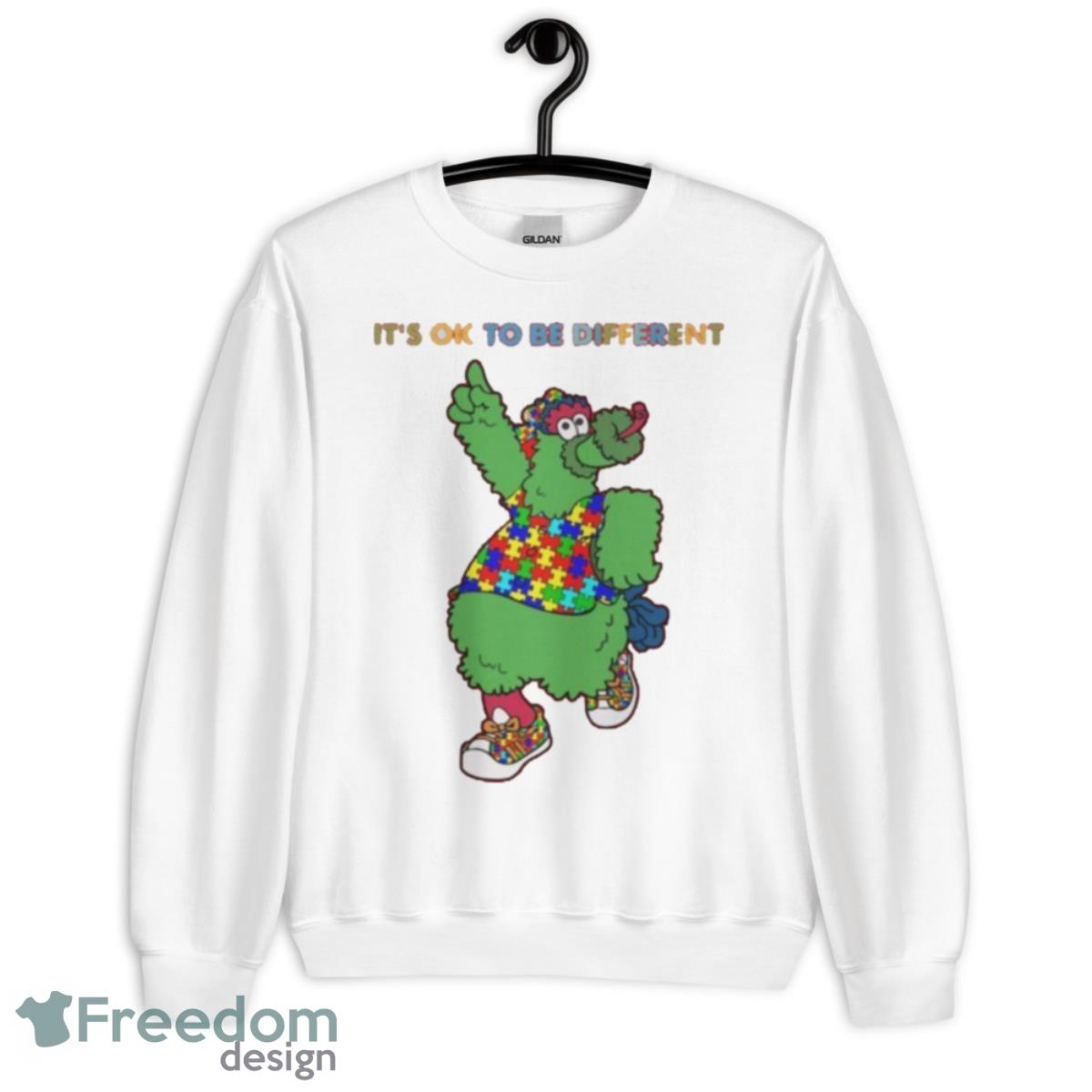Phillie Phanatic It’s Ok To Be Different 2023 Shirt - Unisex Heavy Blend Crewneck Sweatshirt