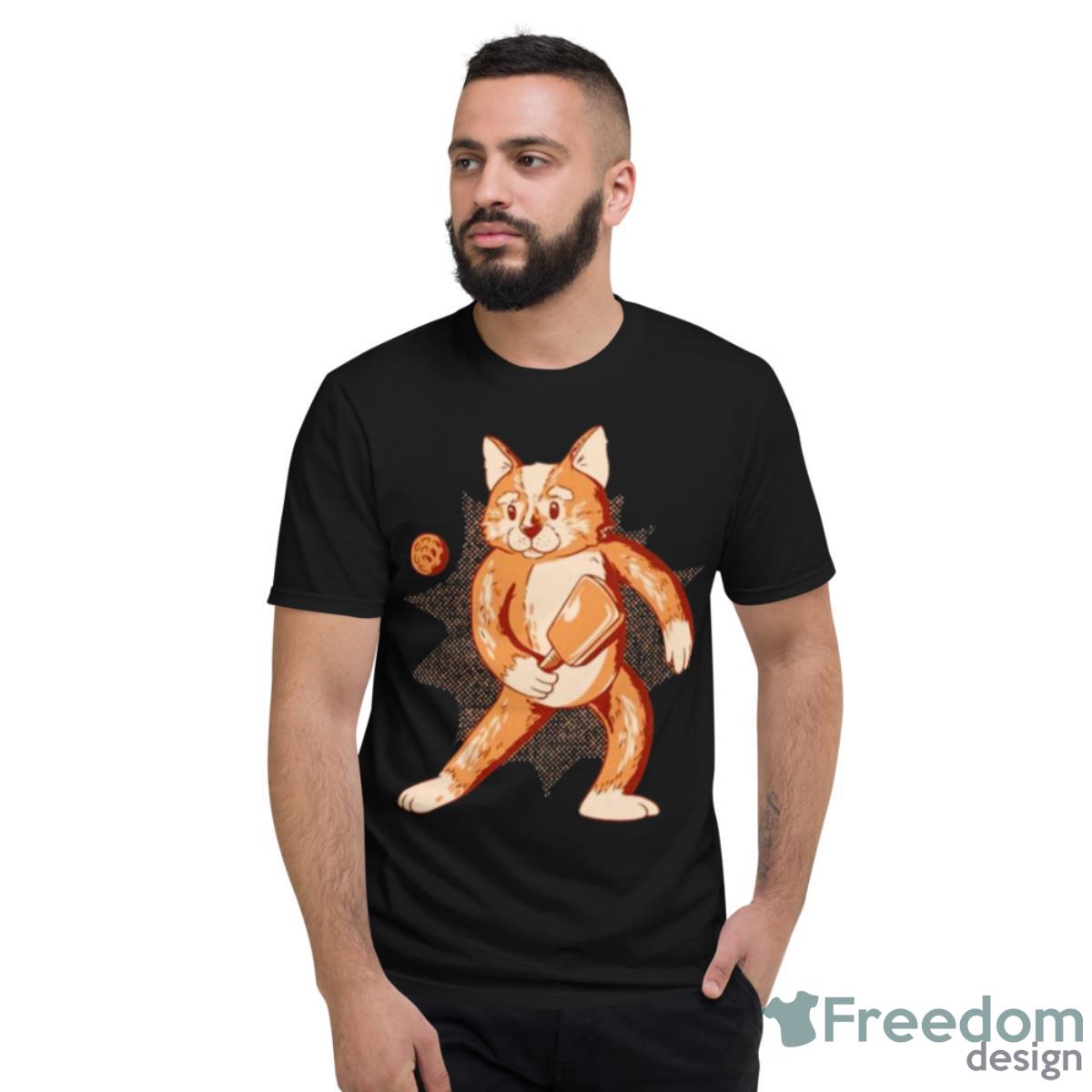 Pickleball Cat Shirt - Short Sleeve T-Shirt