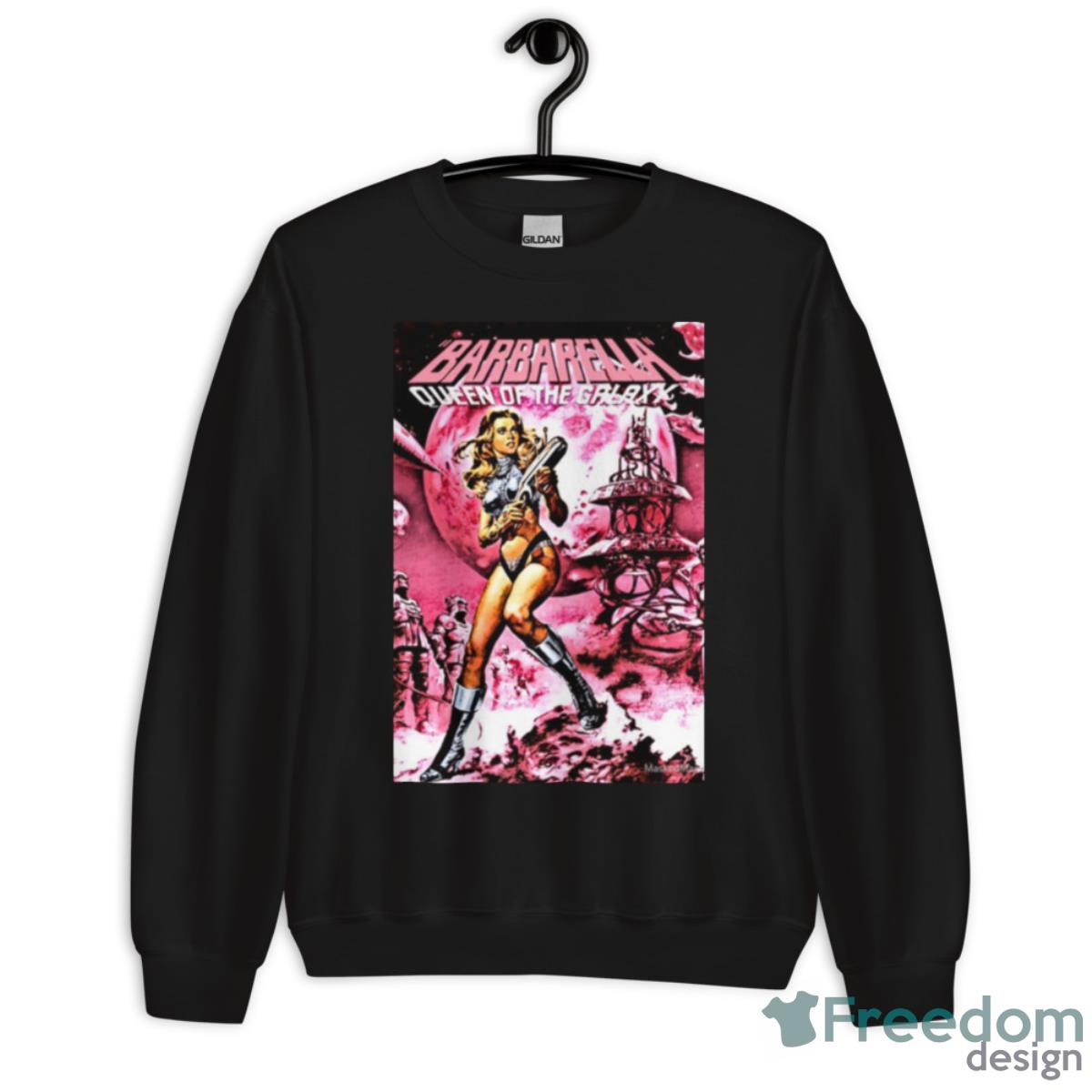 Pink Barbarella Jane Fonda Queen Of The Galaxy Shirt image Pink Barbarella Jane Fonda Queen Of The Galaxy Shirt - Unisex Crewneck Sweatshirt