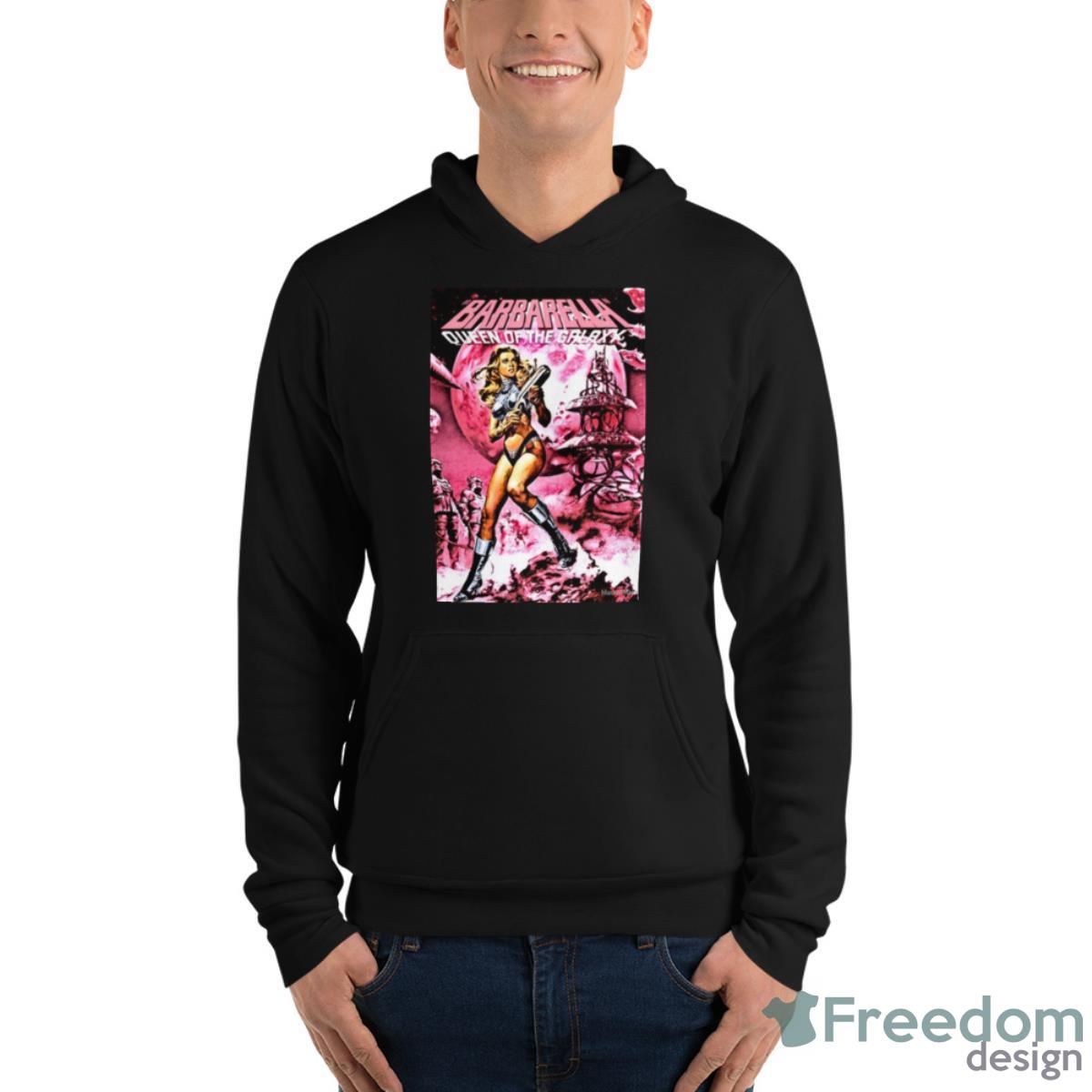 Pink Barbarella Jane Fonda Queen Of The Galaxy Shirt - Unisex Fleece Pullover Hoodie Pink Barbarella Jane Fonda Queen Of The Galaxy Shirt - Unisex Fleece Pullover Hoodie