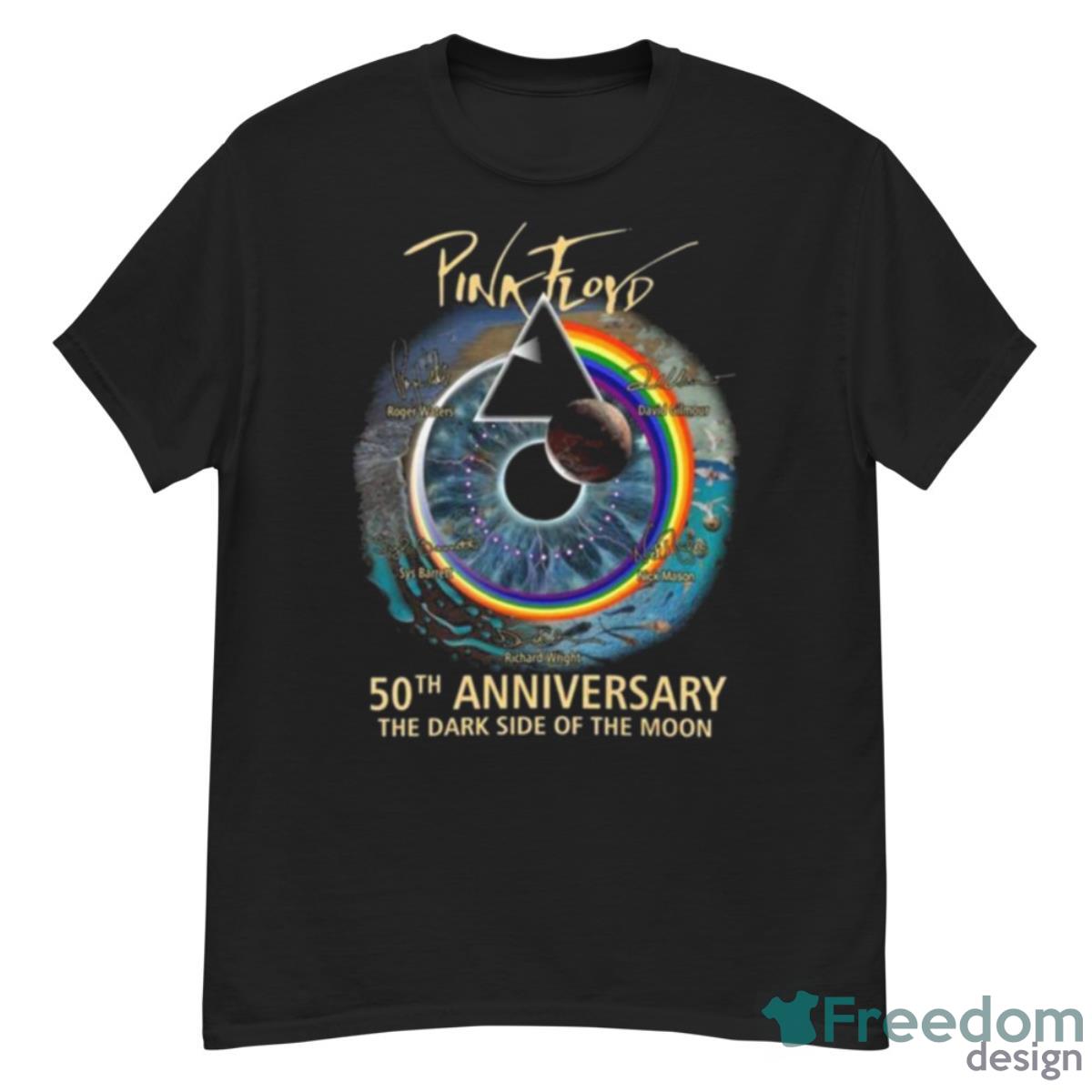 Pink Floyd 50th Anniversary The Dark Side Of The Moon Signatures 2023 Shirt - G500 Men’s Classic T-Shirt