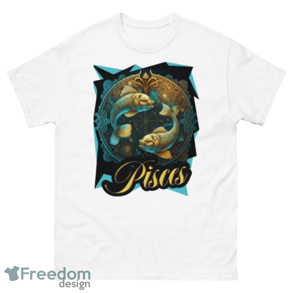 Pisces Zodiac Sign Shirt - 500 Men’s Classic Tee Gildan