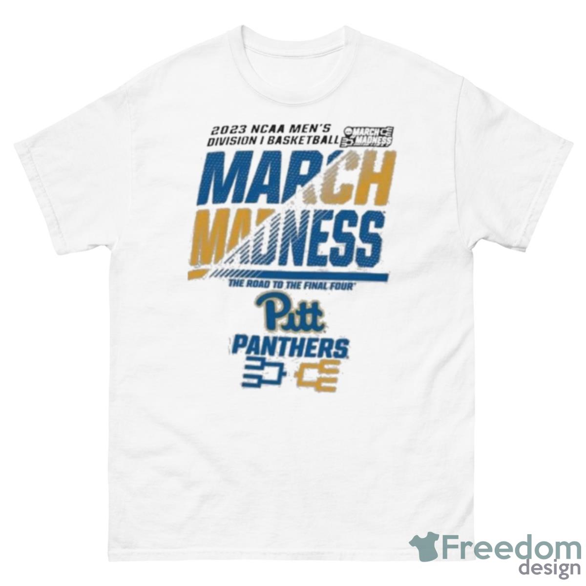 Pitt Panthers Men’s Basketball 2023 NCAA March Madness The Road To Final Four Shirt - 500 Men’s Classic Tee Gildan
