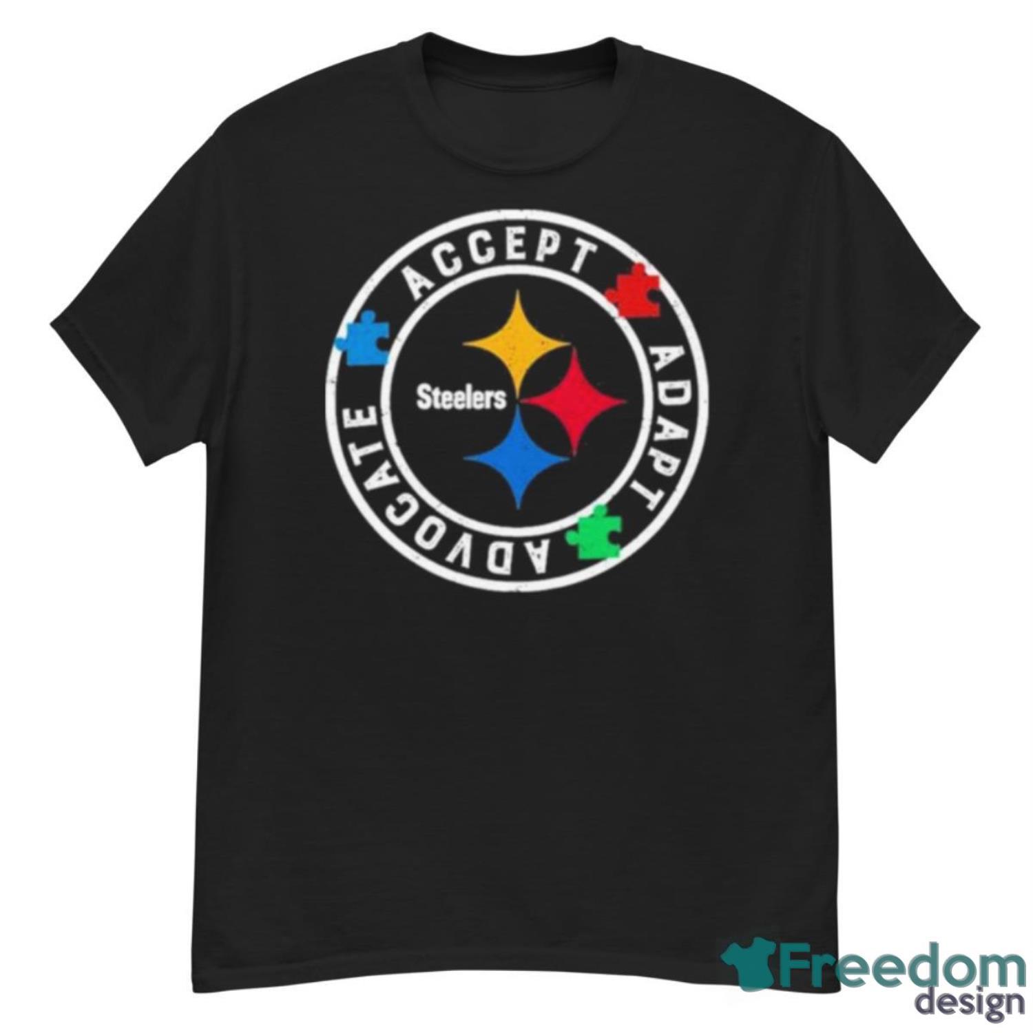 Pittsburgh Steelers Accept Adapt Advocate Autism Shirt - G500 Men’s Classic T-Shirt