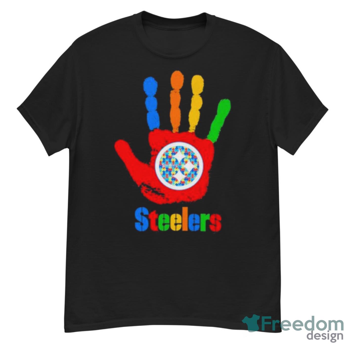 Pittsburgh Steelers Hand Autism 2023 NFL Shirt - G500 Men’s Classic T-Shirt