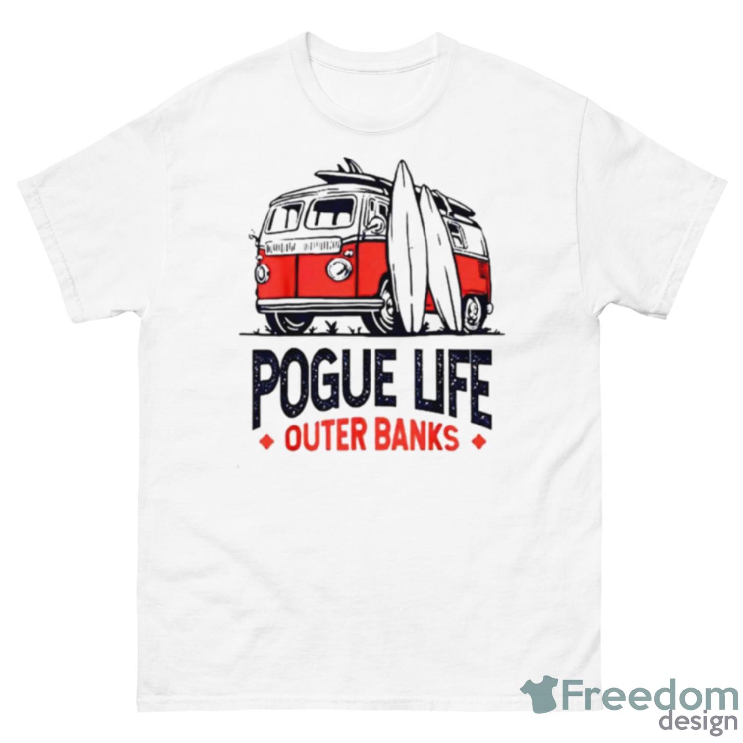 Pogue Life Outer Banks Shirt - 500 Men’s Classic Tee Gildan